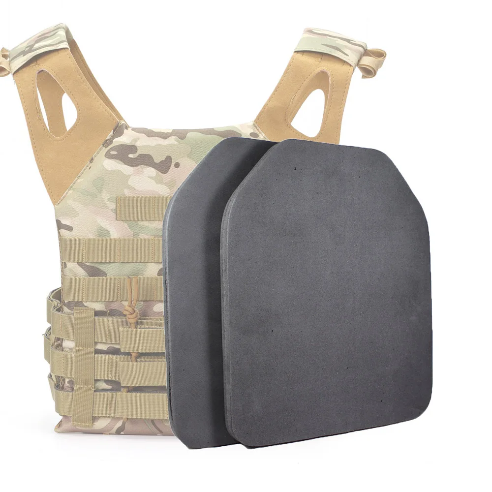 2pcs/set Tactical Vest Airsoft Paintball Protective EVA Pad CS tactico training Shock   Plate Dummy Foam 2cm Armor Plates