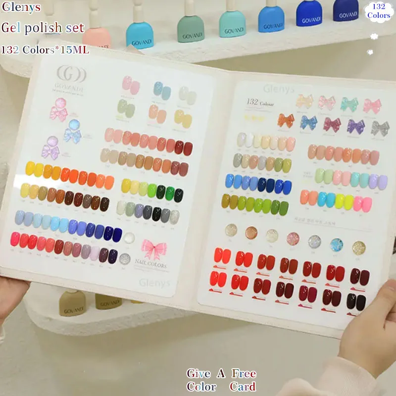 Glenys 132 Crystal Sugar nail polish Gel Colorful Funny Advanced Soaking gel Subversion of the Original Sensory Varnish Set