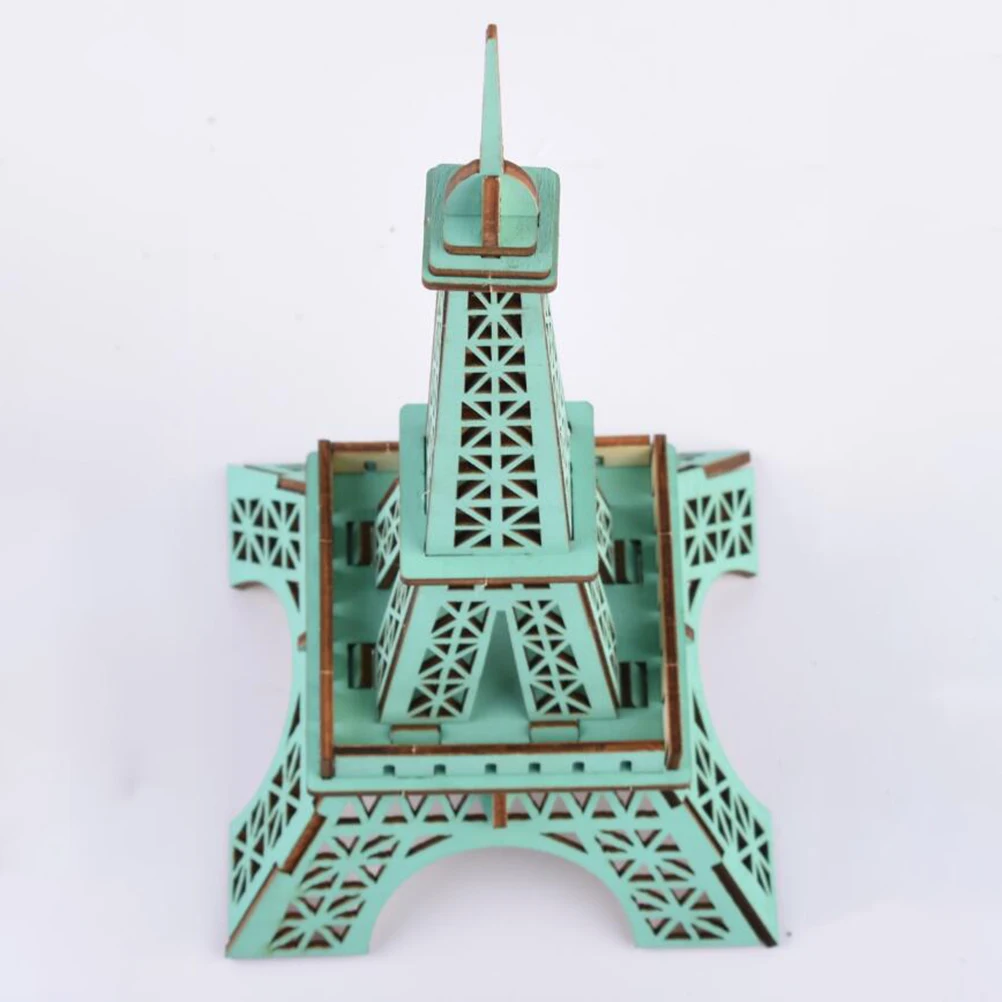 

3 D Eiffel Tower Jigsaw Buildings Puzzle Desktop 3d for Bamboo Child Puzzles