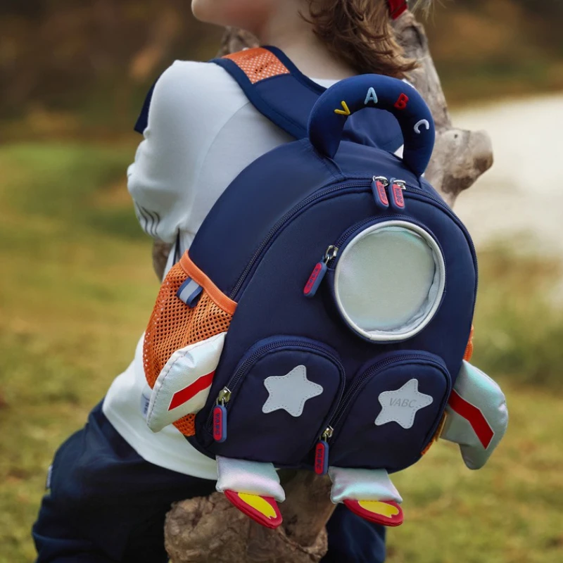 حقيبة ظهر صاروخية فاخرة للأولاد مقاومة للماء وخفيفة الوزن للأطفال حقيبة مدرسية لرياض الأطفال للسفر mochilas escolares #6