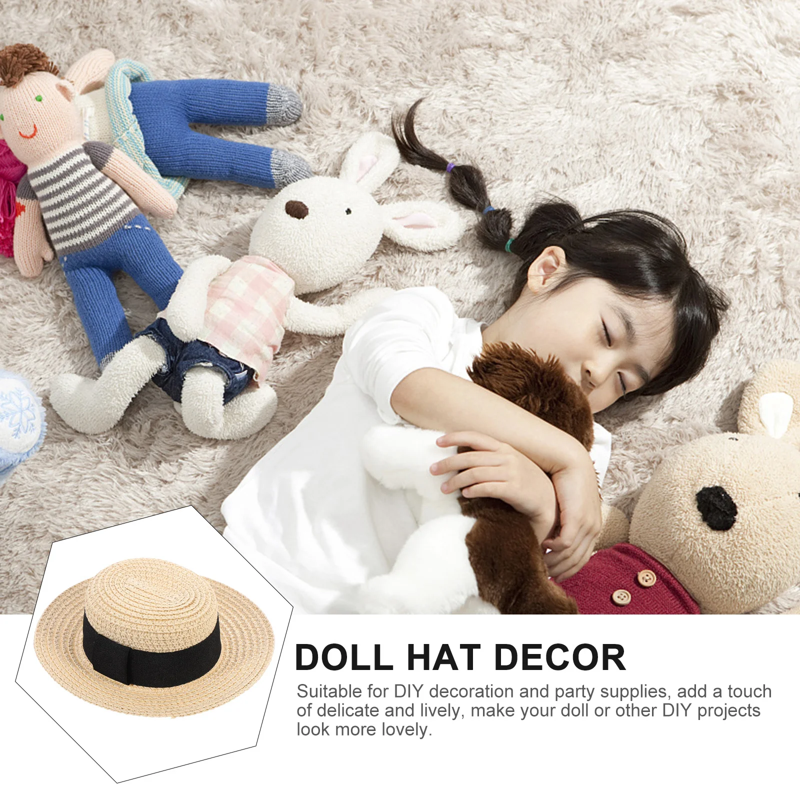 العشب الطبيعي المنسوجة قبعة ديكور تنفس ظلة القش قبعة عصرية في الهواء الطلق قبعة صيفية رائعة محبوك نمط مسطح