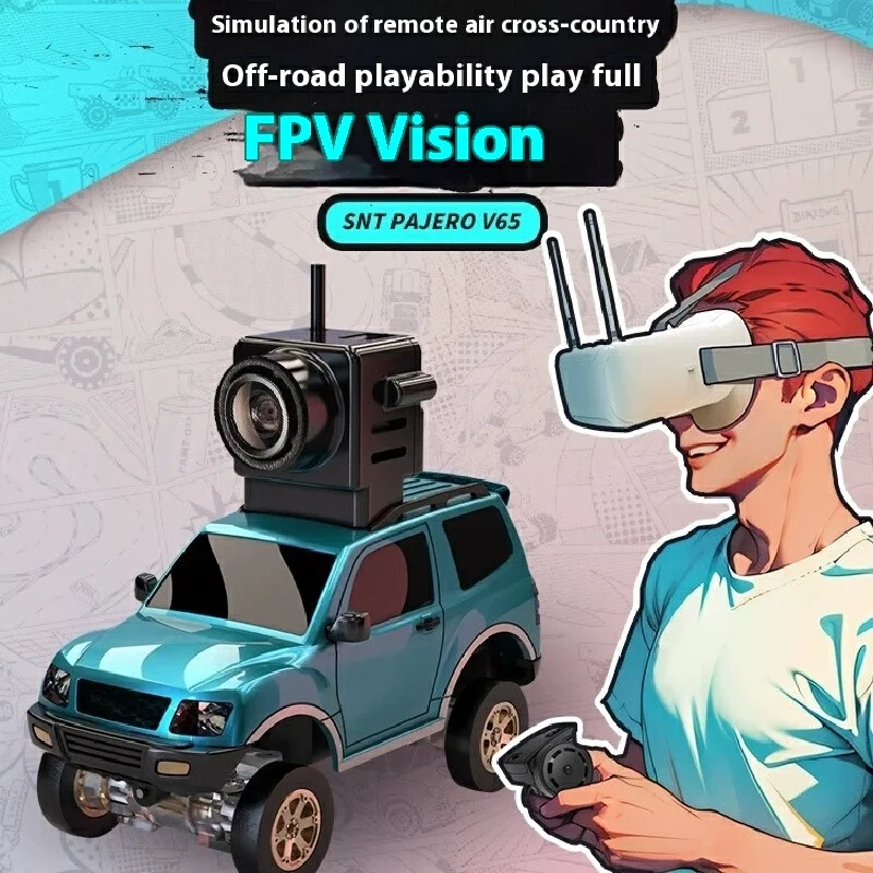 2025 Nieuwe Sniclo 1: 64 3013 V65 Fpv Afstandsbediening Mini Auto Camera Draadloze Micro 4wd Auto Magnetische Verwijderbare Off-Road Drive Klimmen Speelgoed