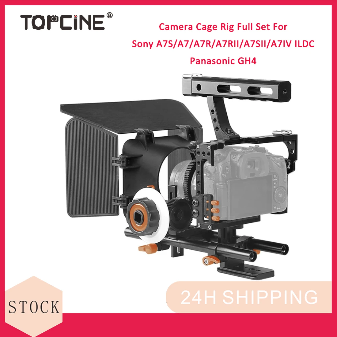 

Topcine Camera Cage Camcorder Video Cage Rig Kit Film Making System for Panasonic GH4 for Sony A7S/A7/A7R/A7RII/A7SII/A7IV ILDC