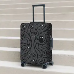 Funda de maleta con patrón de búho, Protector de equipaje práctico, animales salvajes, viajes, vacaciones