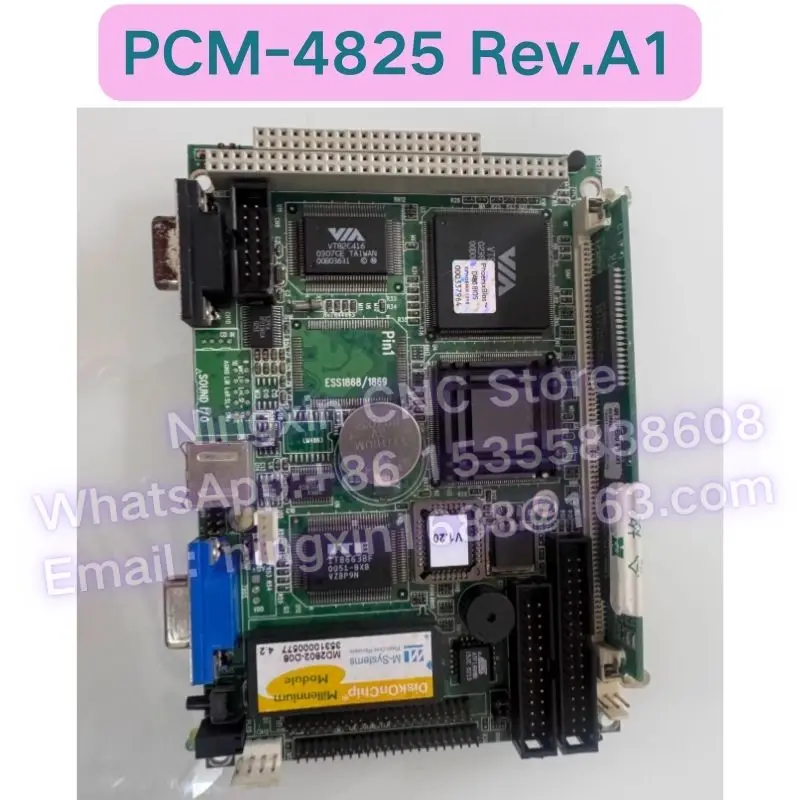 Second-hand PCM-4825 REV.A1 03-1 Industrial control computer motherboard Functional test OK Fast delivery