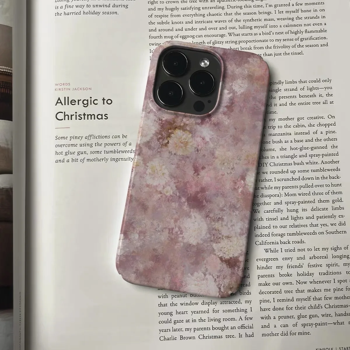 

Ins Korean Pink Flower Sea Phone Case for IPHONE 17 Air 16E 15 PROMAX 14 Plus 13 12 MINI 11 PRO 16Plus XR Acrylic Phone Cover