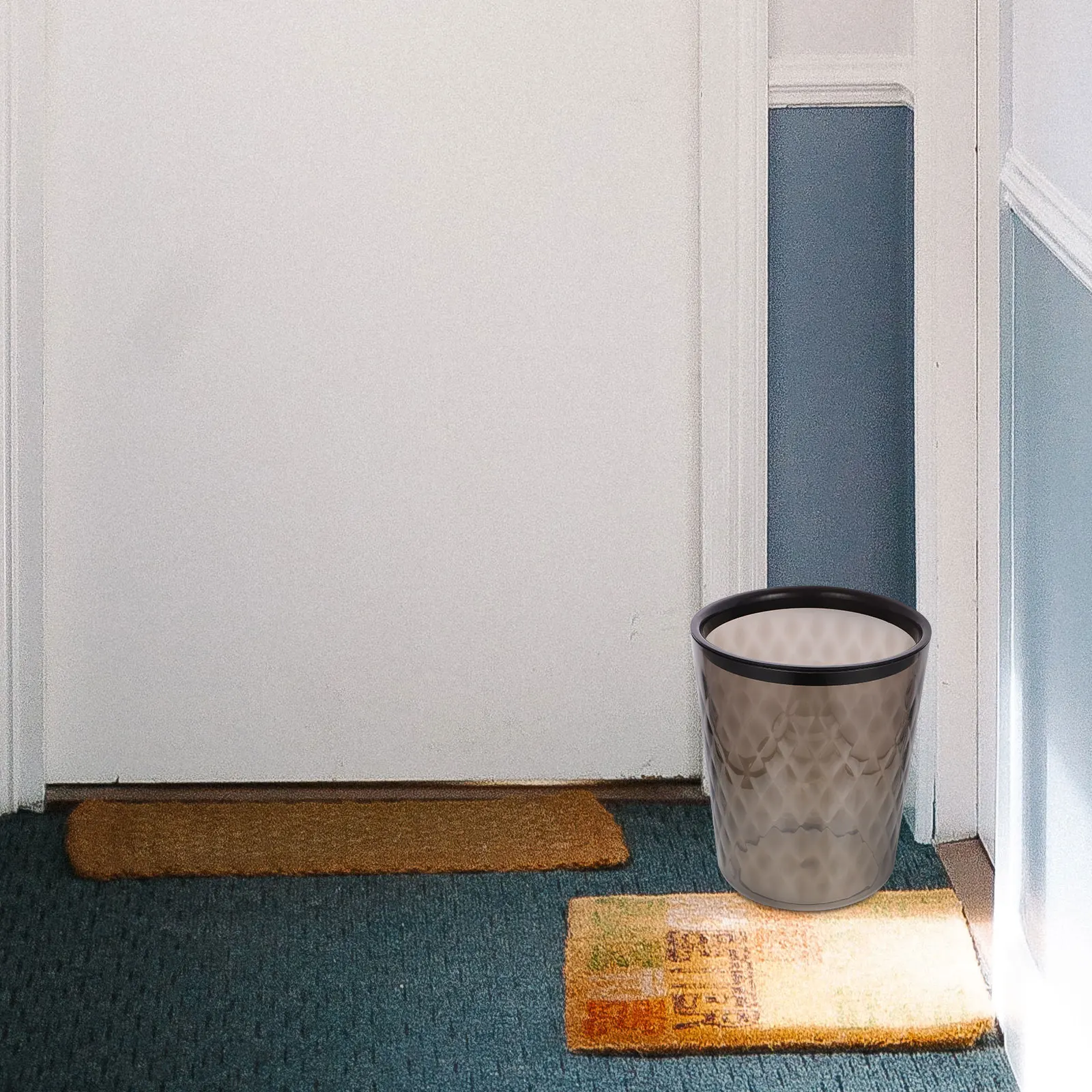 

Transparent Trash Can Bathroom Small Garbage Bin for Wastebasket Trashcan Bedroom Simple