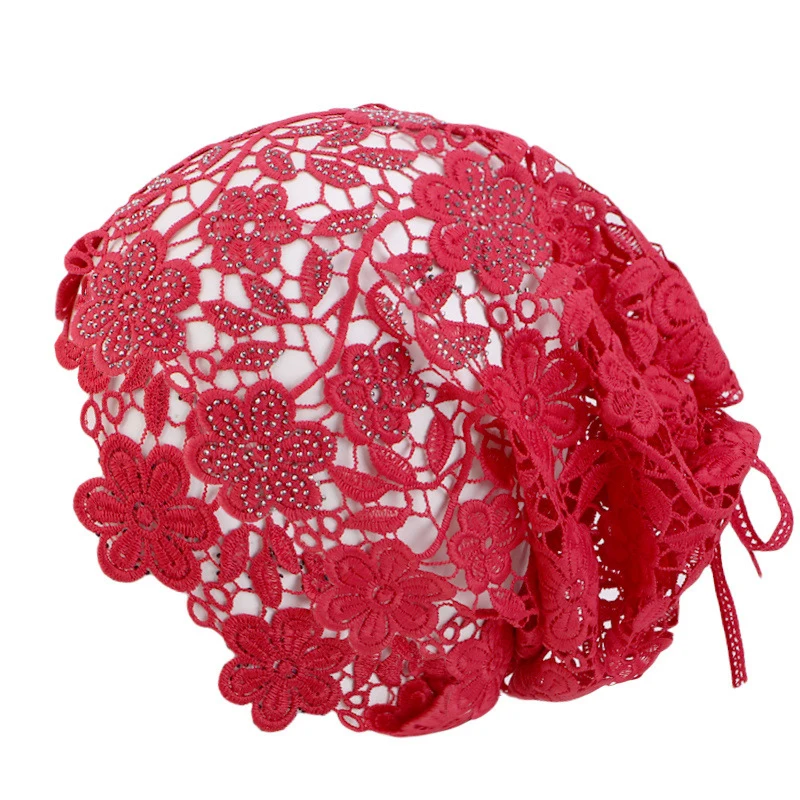 

Summer Breathable Lace Under Scarf Cap Diamonds Muslim Inner Hijab Caps Islamic Turban Bonnet Under Hijab Hat Bandanas Mujer