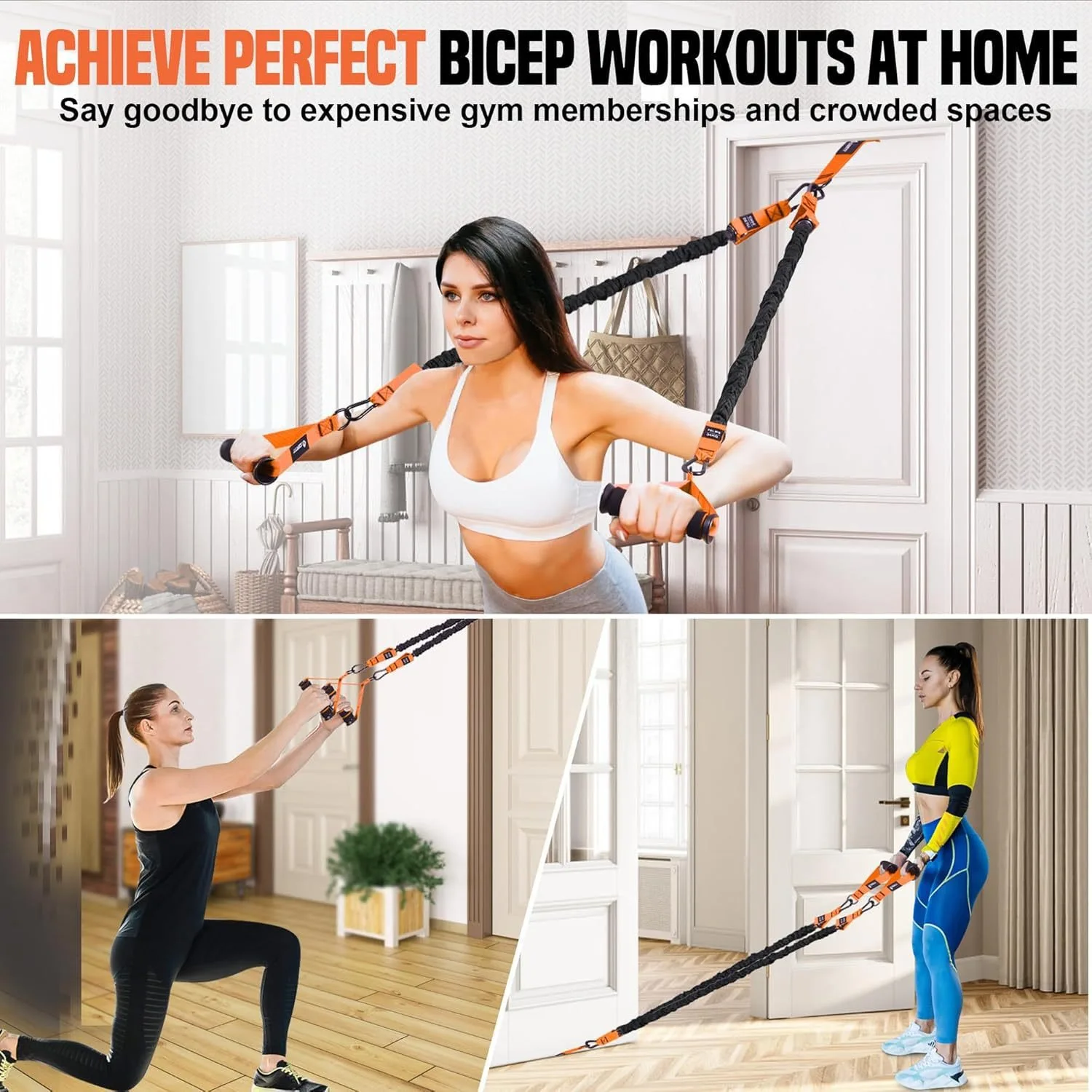Klimmzug-Hilfe-Bänder-Set, Widerstandsband für Klimmzüge, Unterstützung für Männer und Frauen, zum Aufhängen, Training, Chin-up, Workout, Körperdehnung – Detail 2