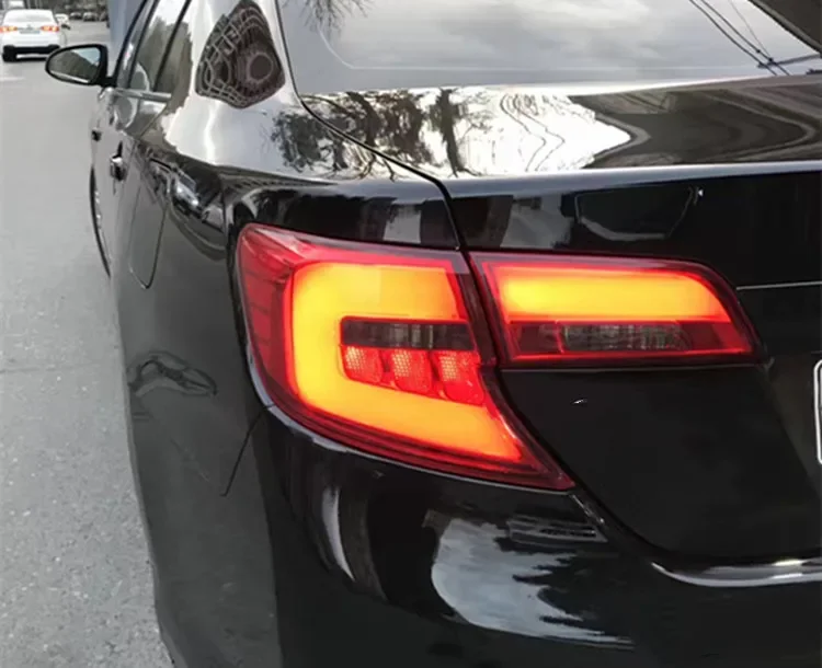 

RQXR Led tail light brake lamp driving lights turn signal assembly for Toyota camry 2012-2014