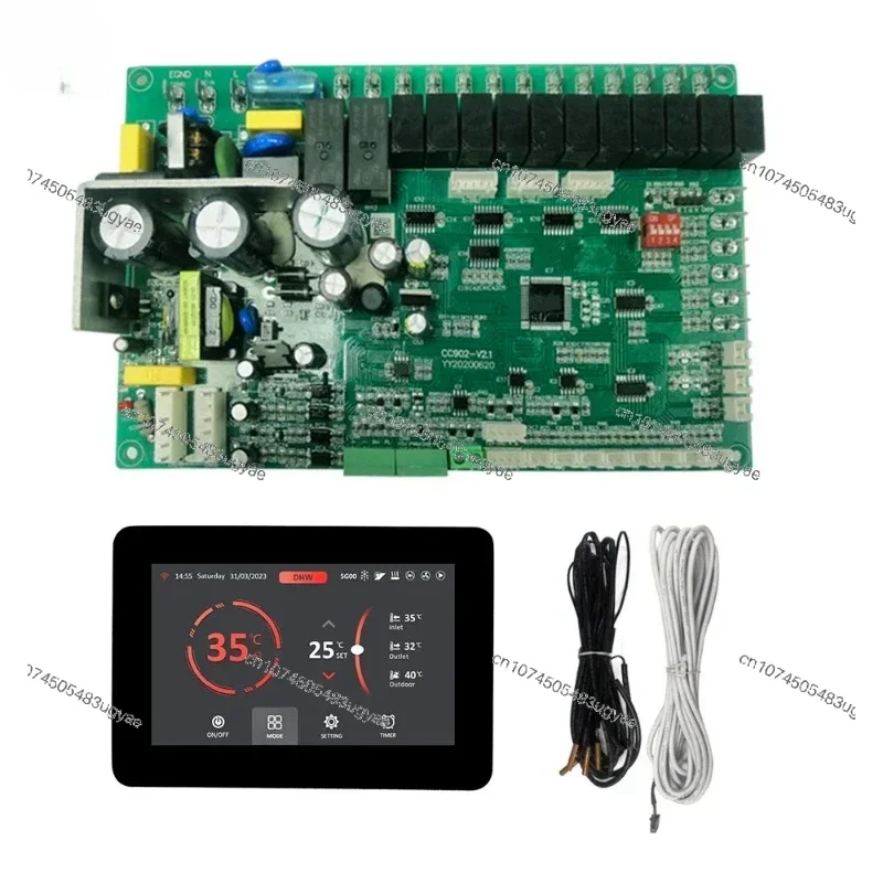 Universal Air Source Inverter Heat Pump Controller EEV Pcb Board Wifi