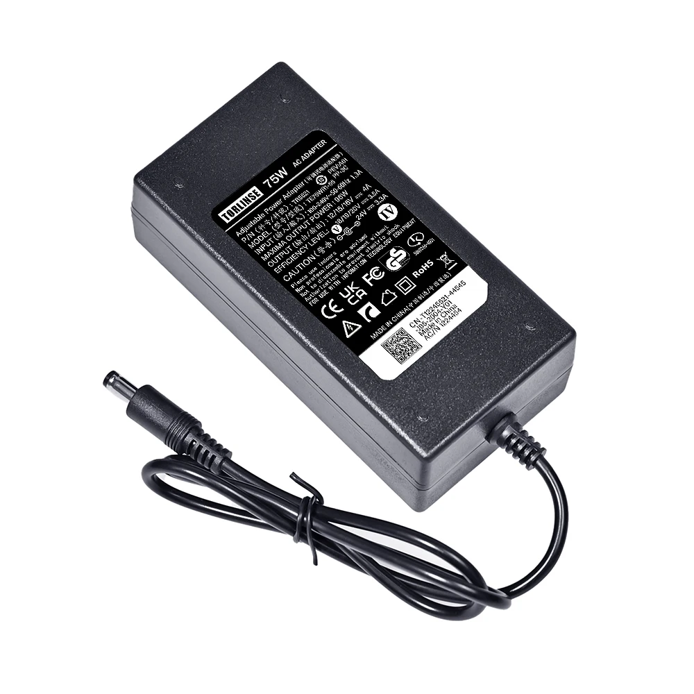 75WFOR 65W Universal AC Laptop Power Adapter 12V 15V 16V 18V 19V 2.37A 20V 24V Charger For Dell Toshiba Hp Asus Acer Sony Lenovo