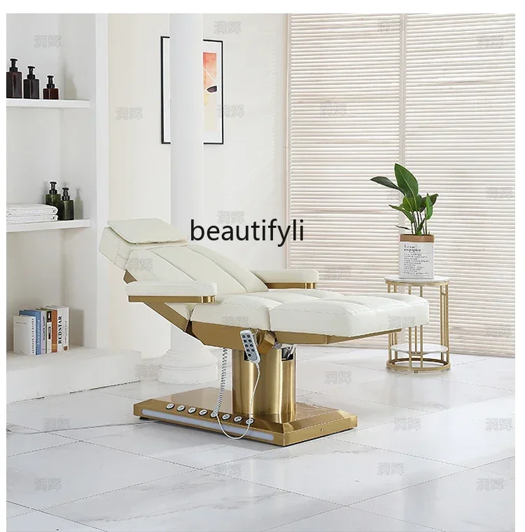 

X Electric beauty bed, beauty salon, dental ear picking bed, heated tattoo embroidery, micro-adjustment lifting bed