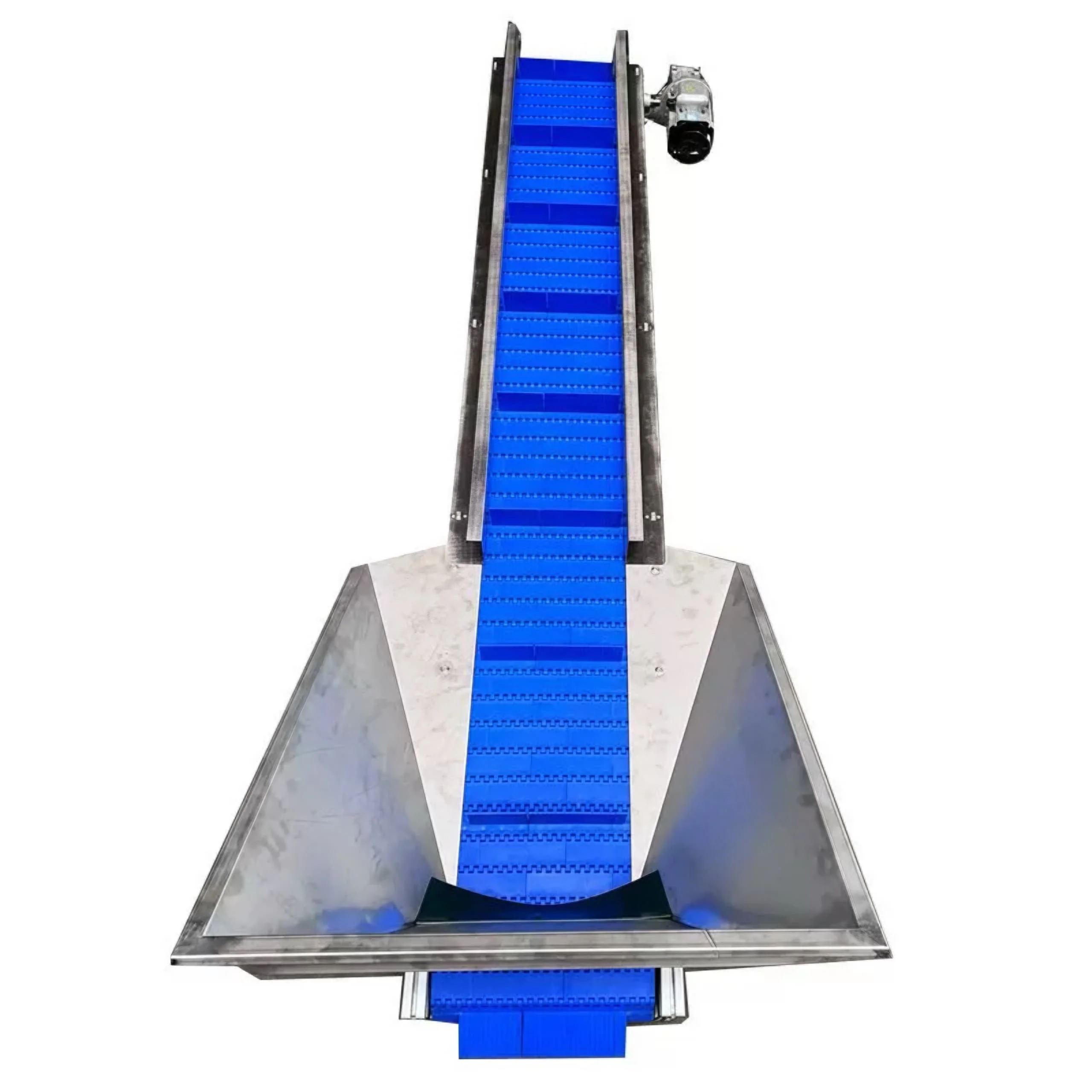 500 kg Modular Incline Conveyor Customizable Angle Low Noise Motor Food Logistics Industrial Use