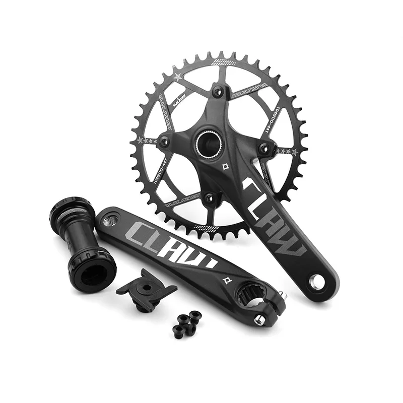 

PROWHEEL MTB Crankset 104BCD 175mm/170mm Hollow One Piece Bicycle Crank Sprocket32T34T36T38T50T52T Modified Disc Sprocket