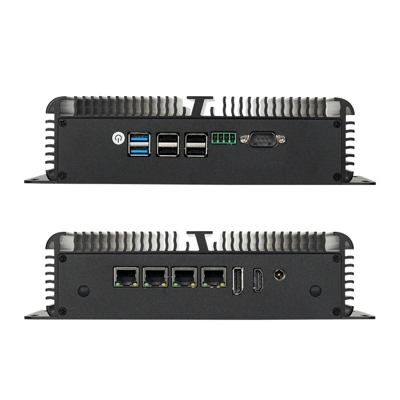 Imagem -06 - Mini pc Industrial Fanless Intel N100 4x2.5g Ethernet 2x Portas Seriais Rs485 Rs232 Db9 6x Usb Wi-fi Suporta Windows Linux Openwrt