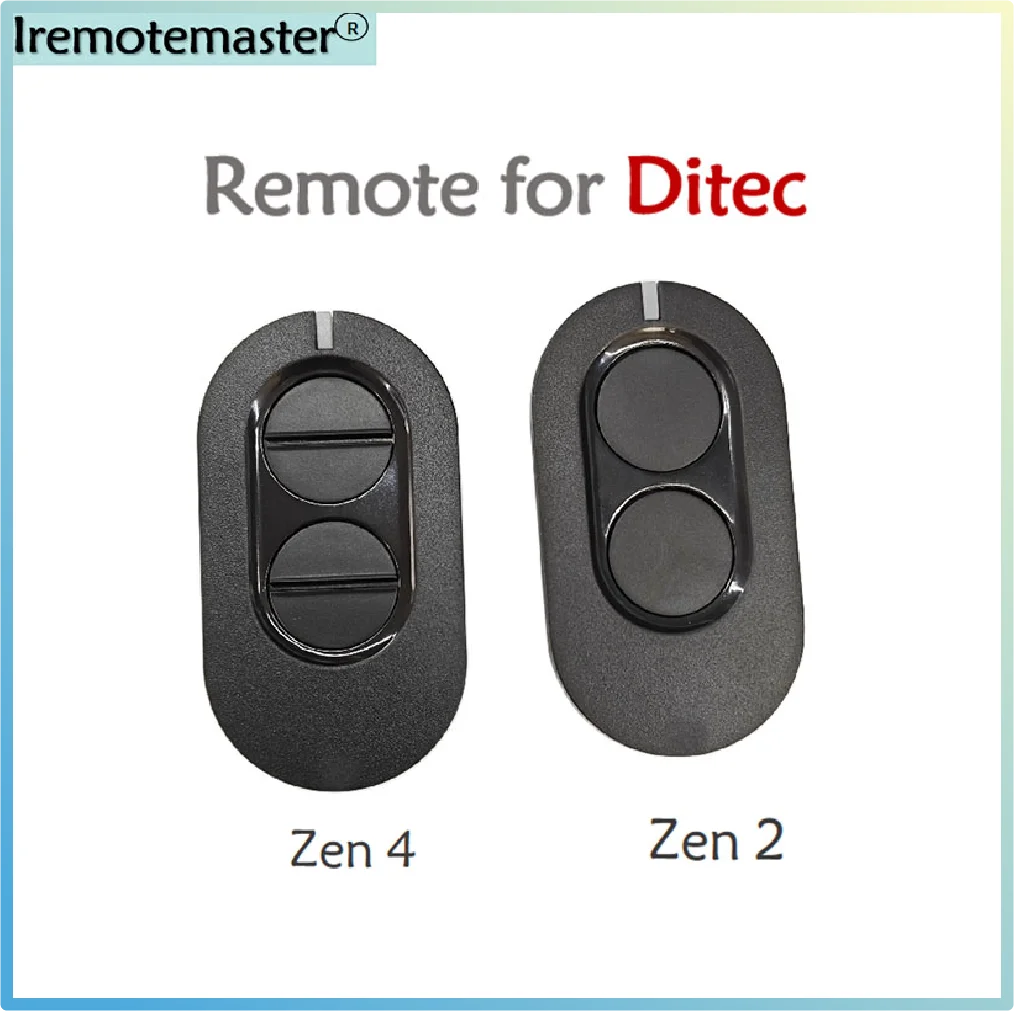 Newest DITEC Entrematic ZEN 2 ZEN4 ZEN2W ZEN4W Gol4 BIXLG4 BIXLP2 BIXLS2 Garage Door Remote Control 433MHz Rolling Code