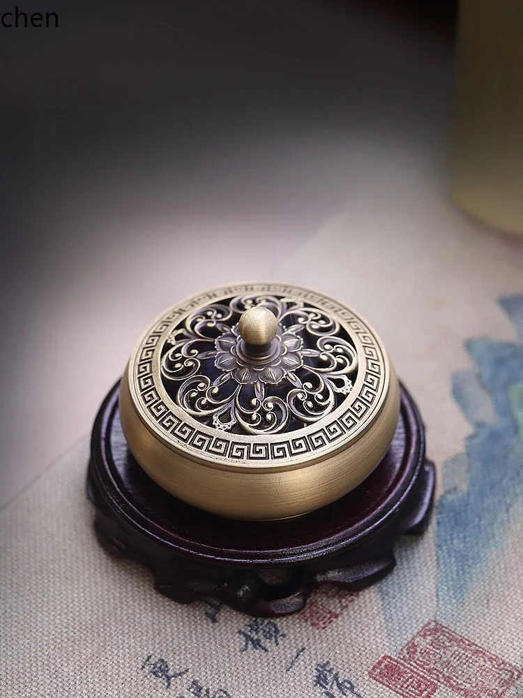 X5-15  mini lotus small incense burner for home indoor incense burner tea ceremony pure copper incense seal burner