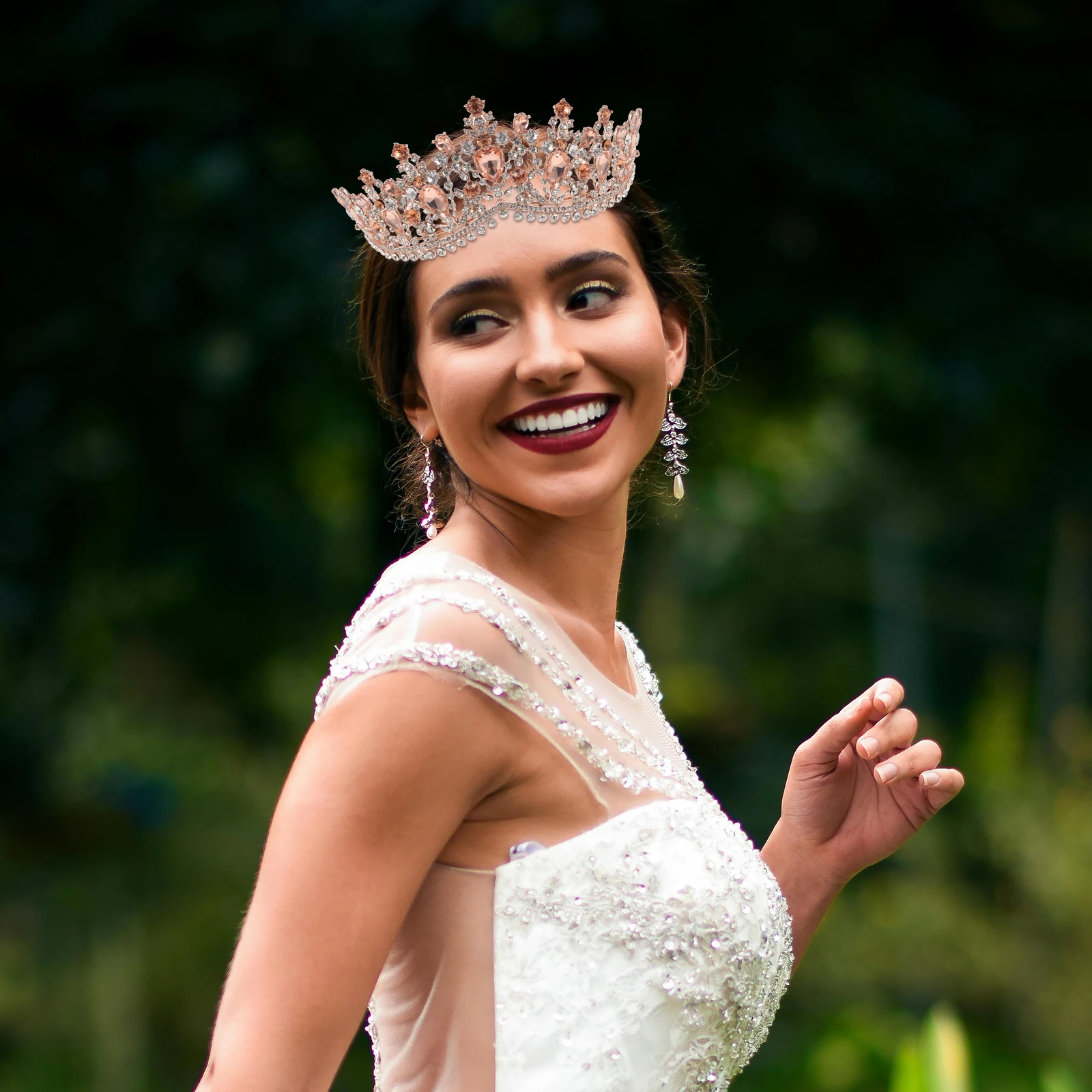 

Свадебная повязка на голову со стразами, женские обручи для волос, аксессуары, головной убор с цирконом, свадебная вечеринка, подружка невесты, цветок для девочек, сплав