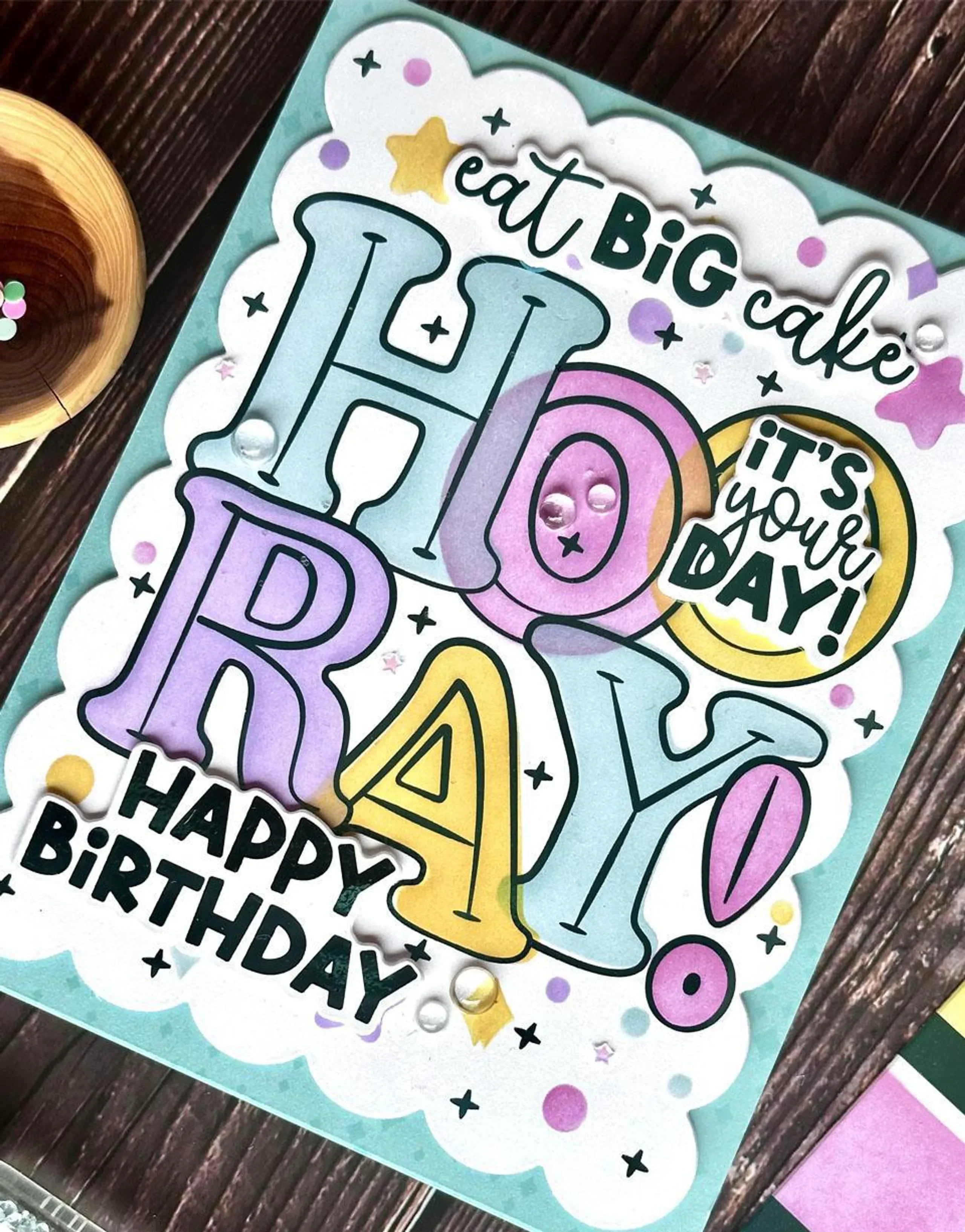 Hooray Leafy Palette Layering Stencil Die Fancy Feature Frames Die Metal Cutting Dies DIY Card Scrapbooking Flower Card Molds