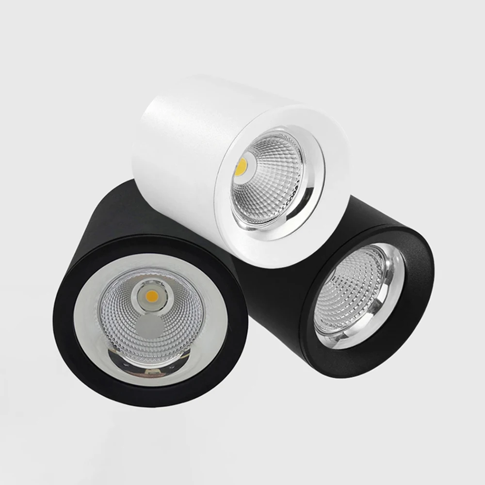 

Dimmable Cylinder COB LED Ceiling Downlights 10W 15W 18W 24W LED Ceiling Spot Lights AC85-265V LED Lamp Indoor Lighting