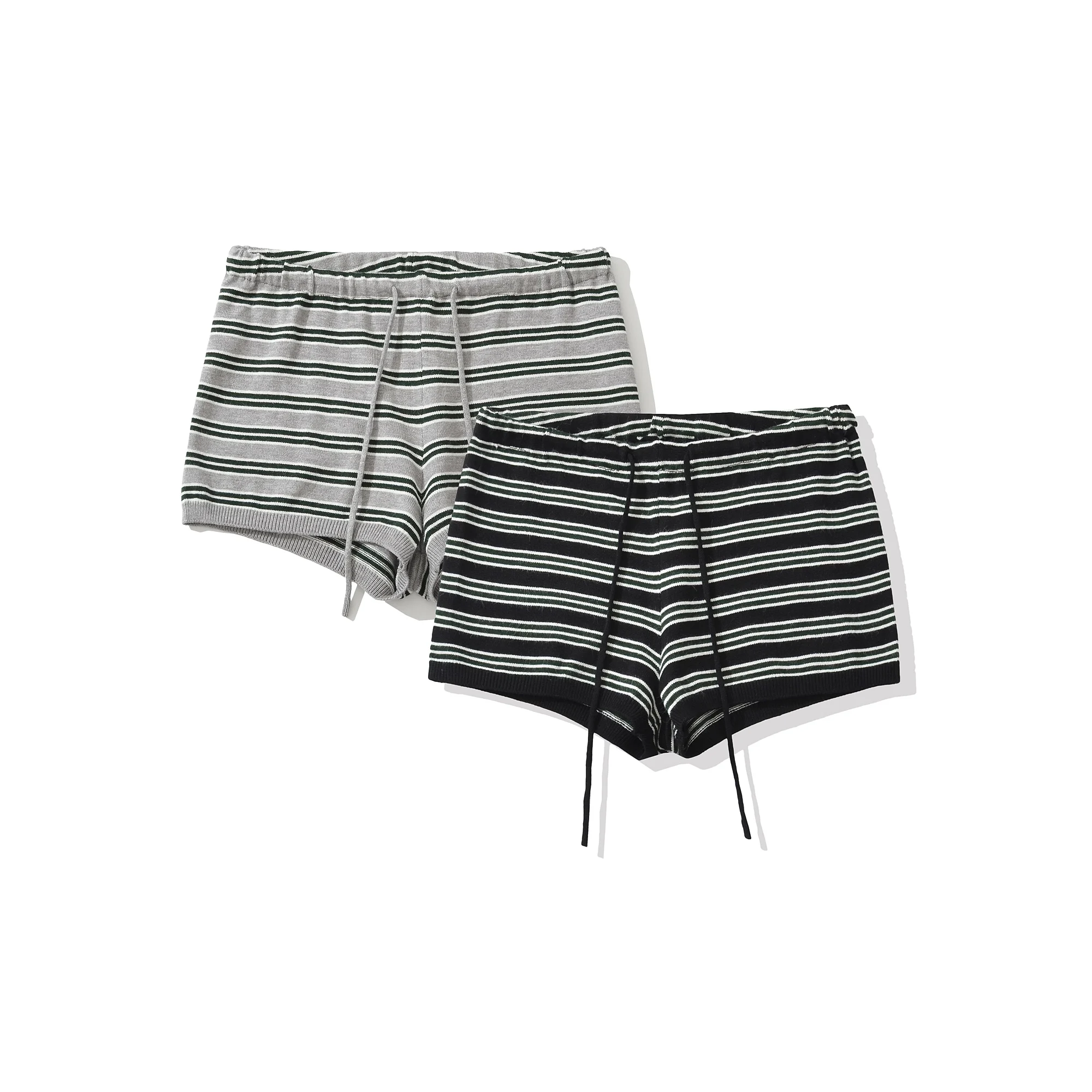 2025 خمر أفقي مخطط مغطاة واحدة الصدر زر سترة مشغولة من الصوف مرونة الخصر السراويل الصغيرة نحيل 2 قطع 1 مجموعة #5