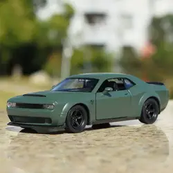 Série supercarro americano dodge challenger srt demônio rmz cidade 1:36 liga modelo de carro simulação requintado diecasts & veículos de brinquedo