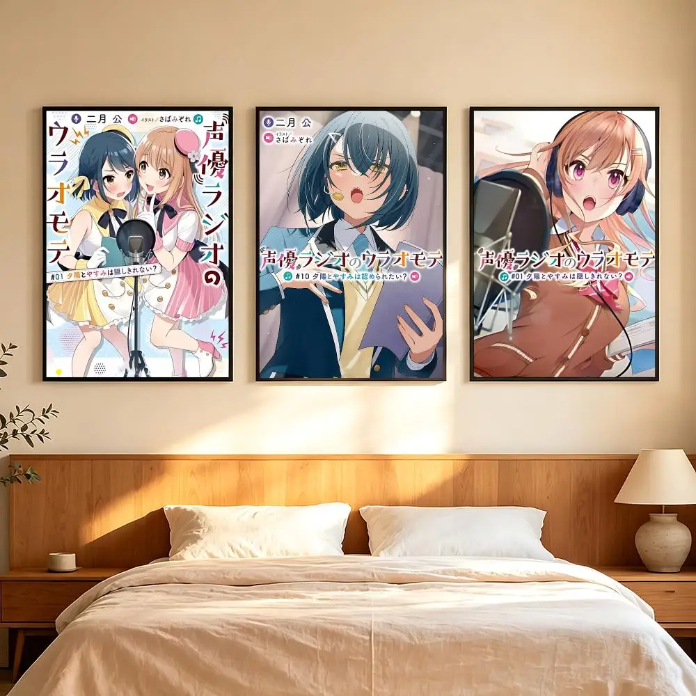 anime Voice Actor Radio Poster Poster HD Printing Comfortable and Fresh Style Wall Art Home Decor Living Room Cafe Gift