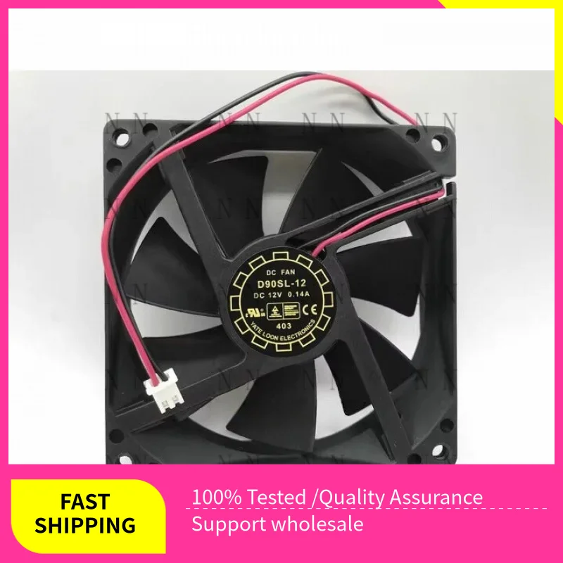 WEP  NEW FOR Y.L.FAN 9025 D90SL-12 DC12V 0.14A Case radiator Fan