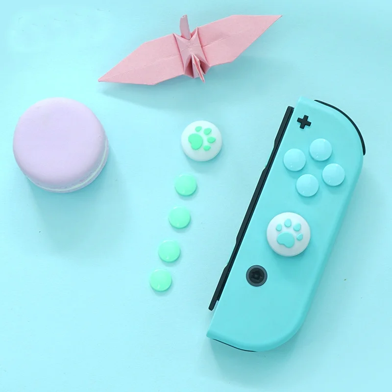 HEYSTOP-Silicone Cartoons Estilo Thumb Grip Caps para Nintendo Switch, Lite Joycon Acessórios, 1 Pc