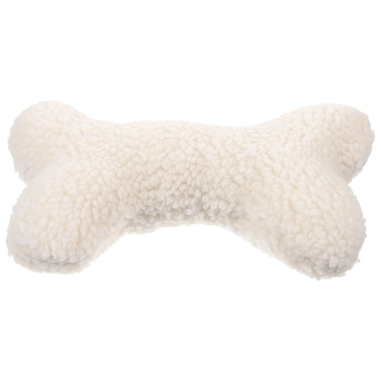 Wool Velvet Bone Dog Toy Cartoon Toys for Large Dogs Playing Small Sherpa Squeaky