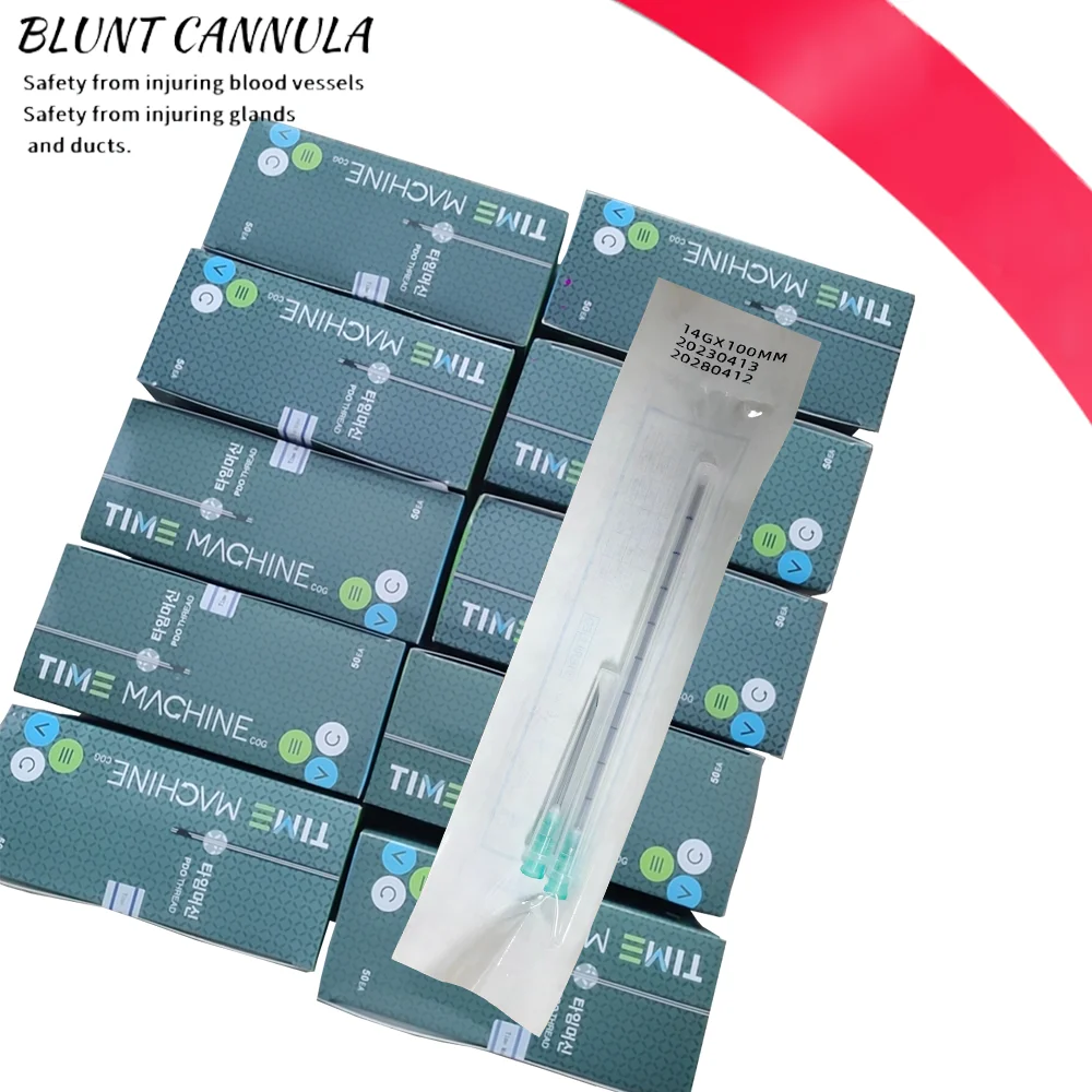 

50 шт./кор. тупая канюля, канюля с тупой кончиком для наполнителя 18G 21G 22G 23G 25G 27G 30G, игла для инъекций, игла для пирсинга татуировок