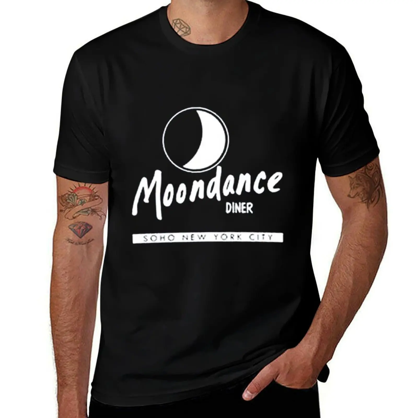 Футболка Moondance Diner, повседневная модная футболка в уличном стиле