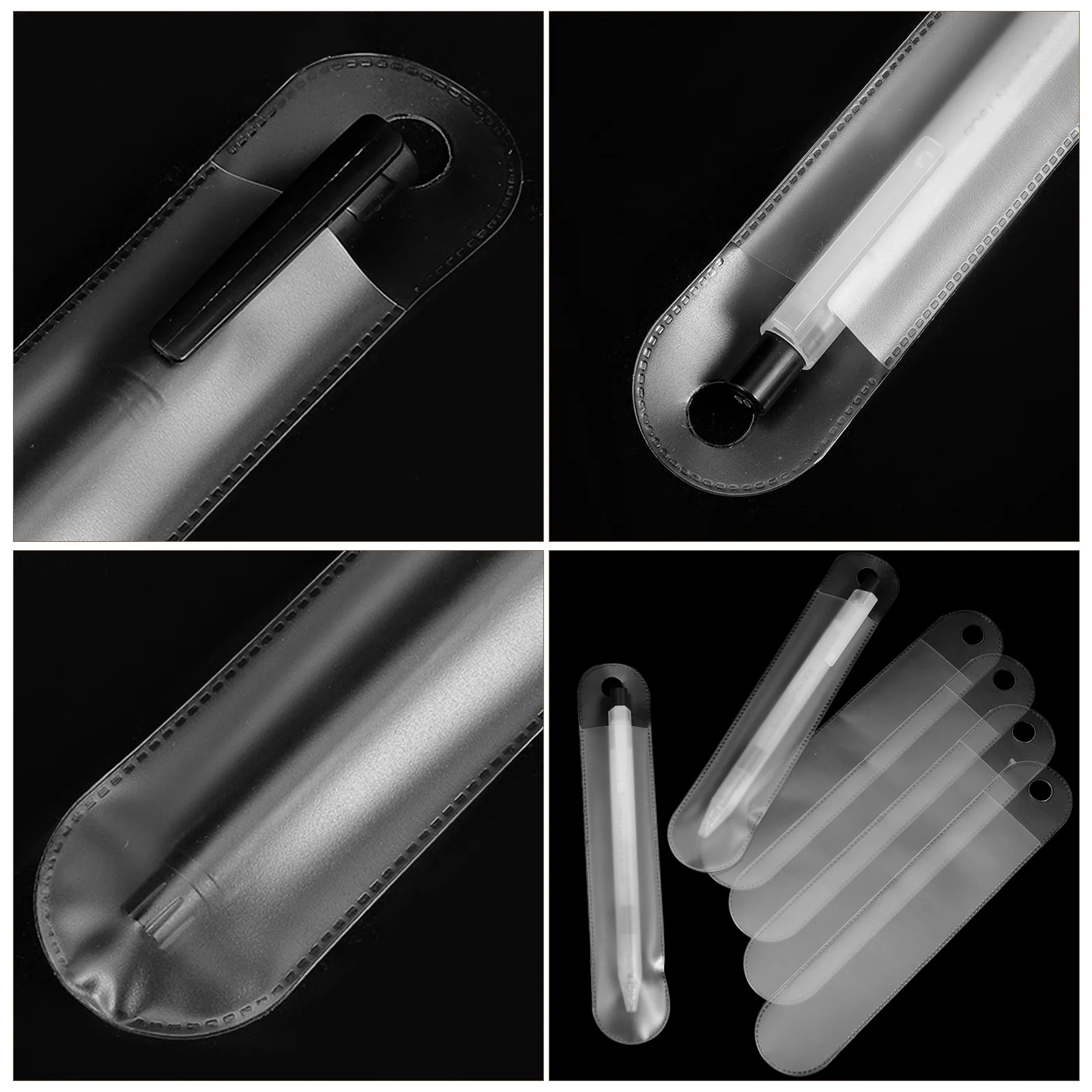 

50pcs Matte Fountain Holders Single Sleeve Lightweight Pen Pouch For Gift Packing School Office Supply Storage Pen Cases