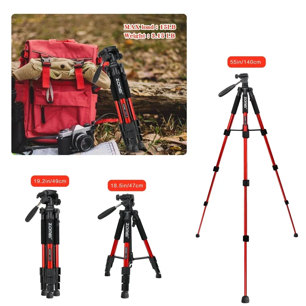 ZOMEI Q111 Professional Portable Tripod For Camera With 360° Panorama Ball Head, Tripod For DSLR, Stable And Cell Phone Tripod