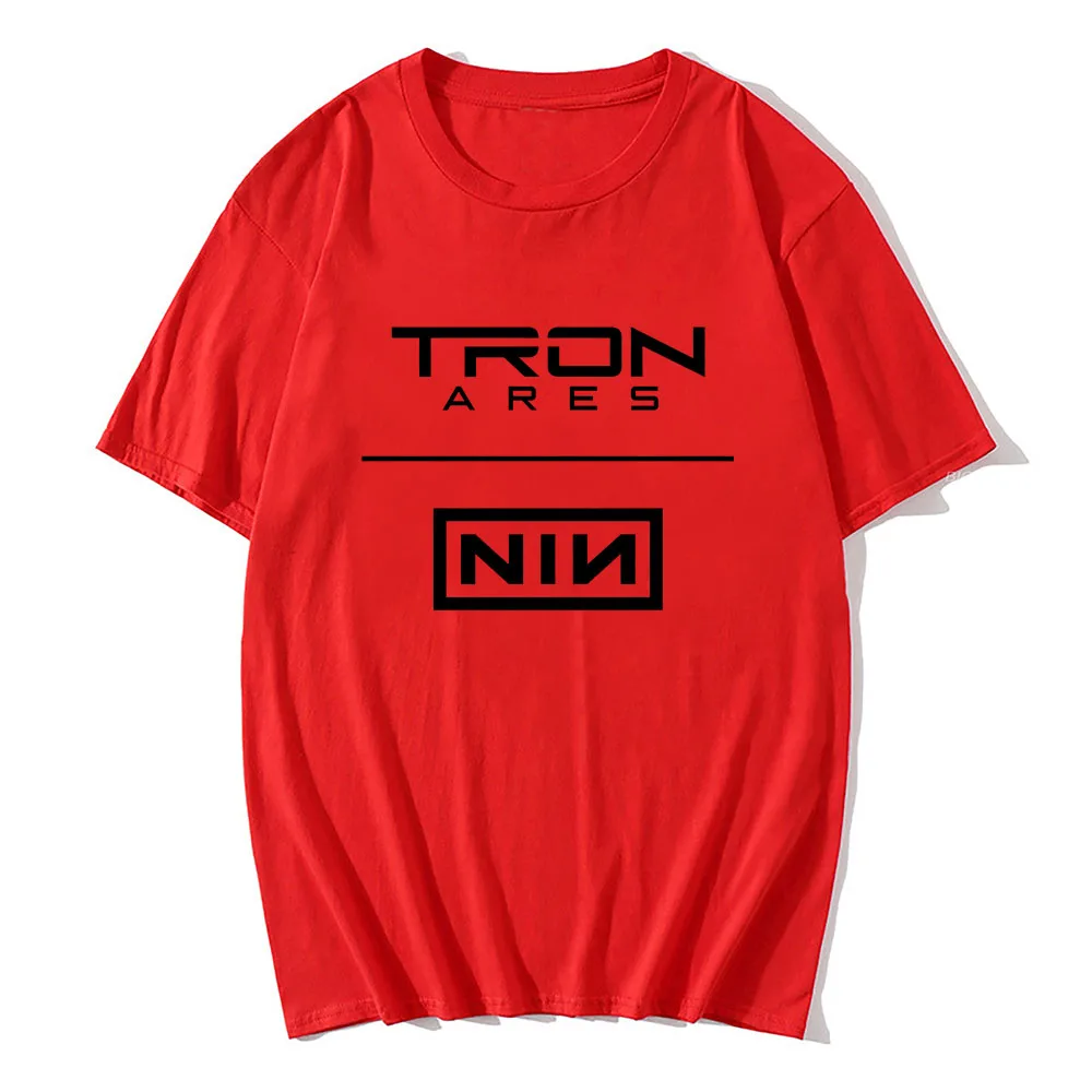 

Nine Inch Nails Tron Ares T-shirt Rock Band NEW Album Printing Tshirts Cotton Loose Casual Fashion Tee-shirt Graphic Print Tees