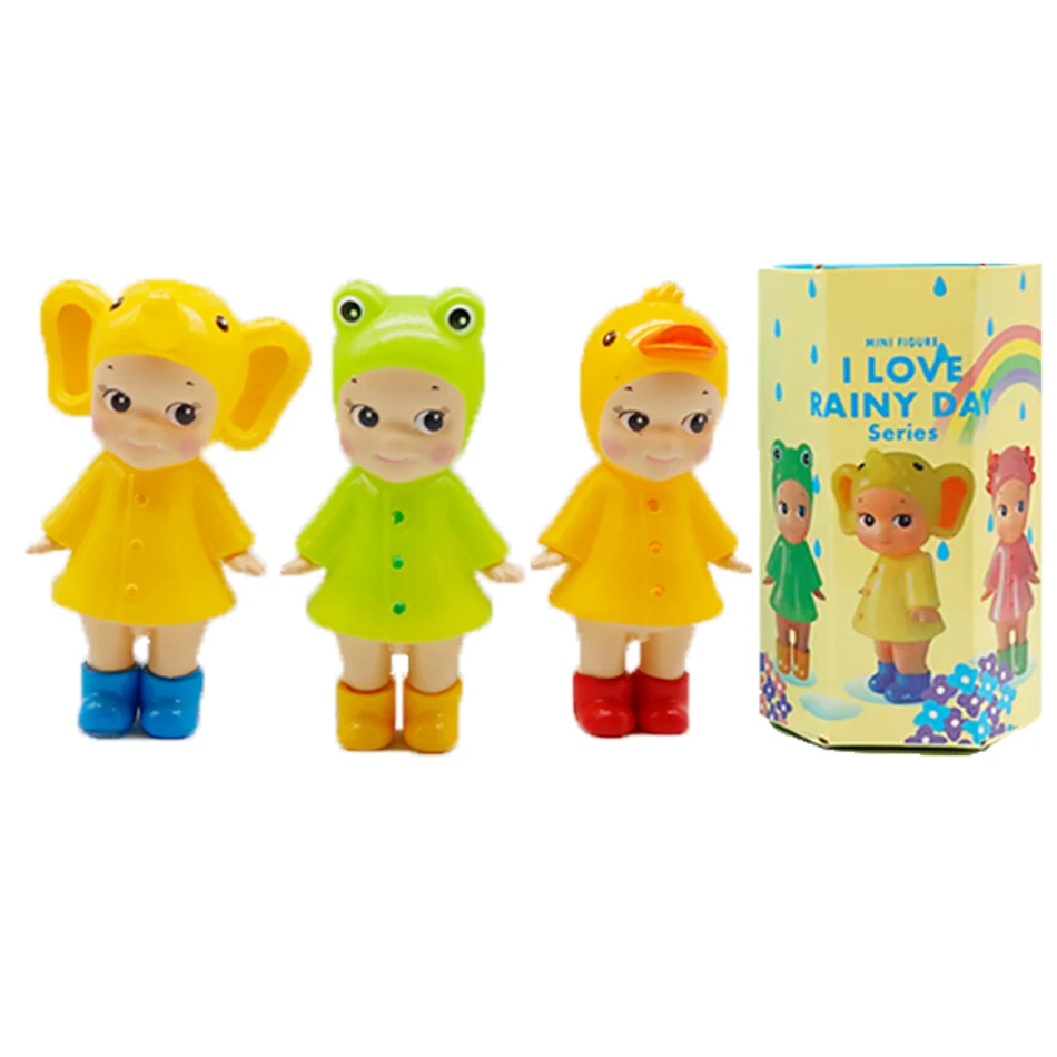 S Angel I LOVE RAINY DAY Series صندوق أعمى زينة شاشة الهاتف الأصلية هدية عيد ميلاد مفاجأة غامضة للأطفال