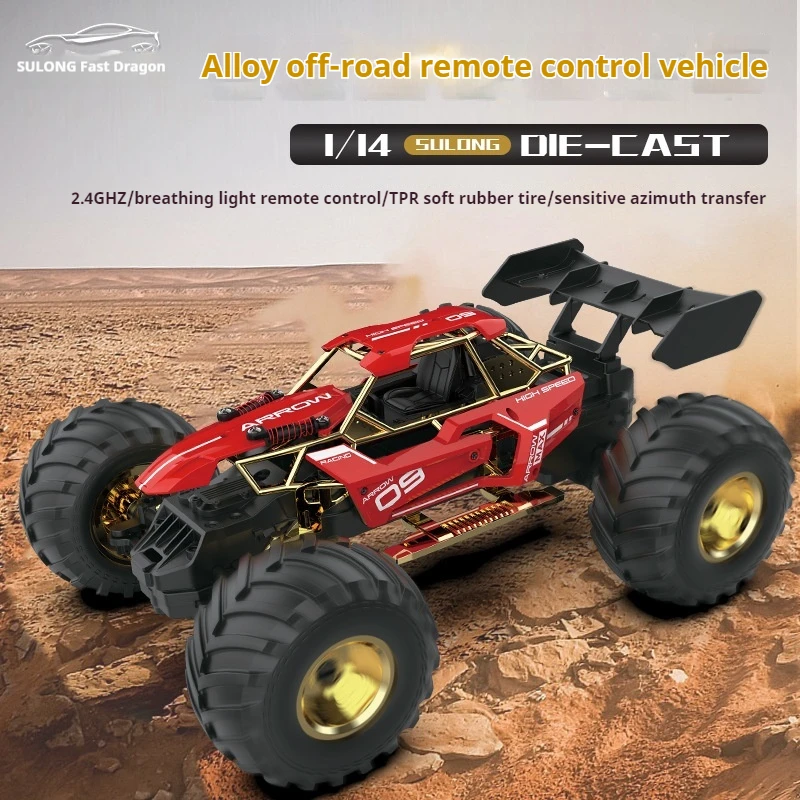 

new 1:14 Scale Alloy Body 2.4G Remote Control Car Model,Mountain Climbing Off-Road,High speed drift racing car kids toys rc cars