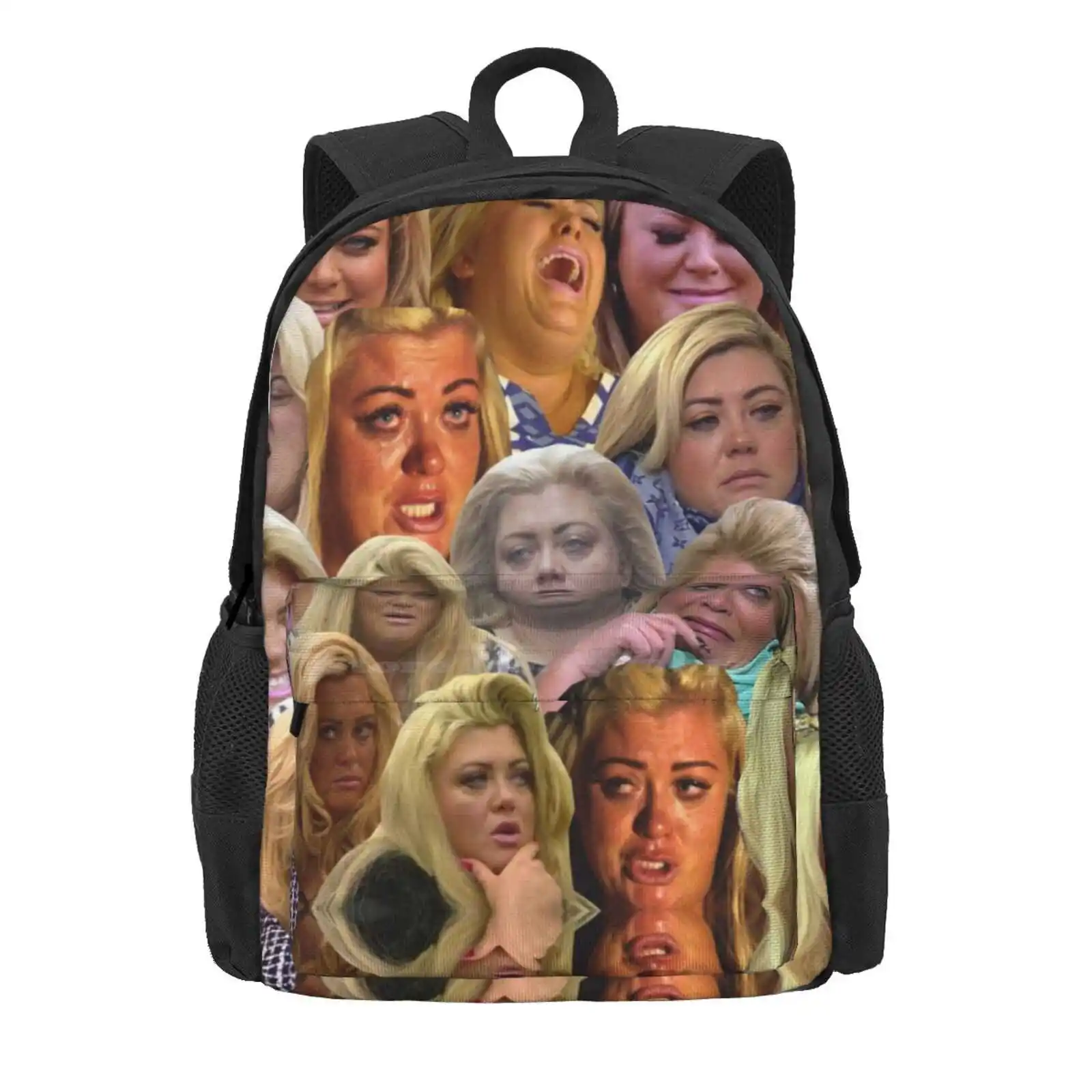 The Many Moods Of Gemma Collins Hot Sale Schoolbag Backpack Fashion Bags Gemma Collins Towie The Only Way Is Essex Reality Tv Z