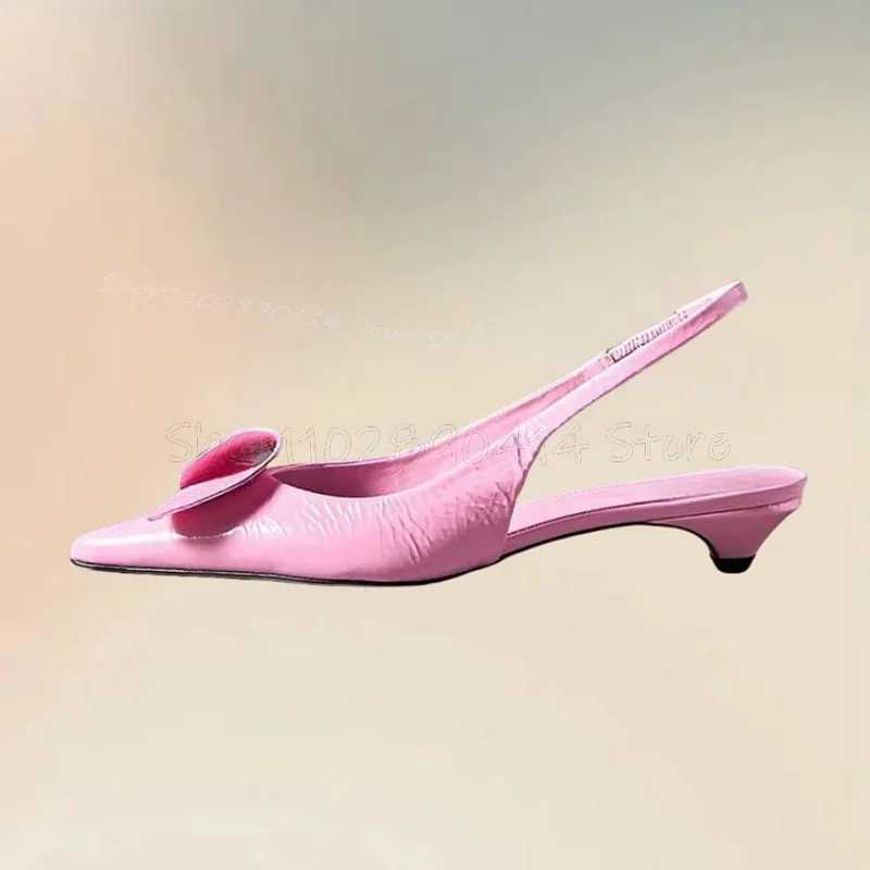 

Pink Ruffles Design Crack Pattern Pointed Toe Pumps Slip On Women Shoes Thin Heels Fashion Party Feast 2024 Zapatos Para Mujere