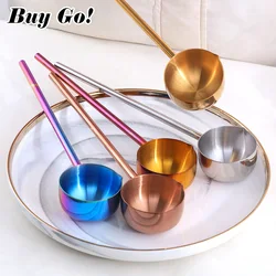 1Pc Multifunctional Long Handle Oil Pouring Spoon 304 Stainless Steel Sauce Seasoning Spoons Hot Oil Milk Cooking Scoop Kitchen
