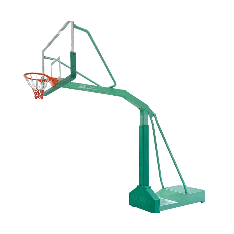 High Quality Outdoor Basketball Hoop with Adjustable Ring Tempered Glass Backboard in Standard Sizepromote sales