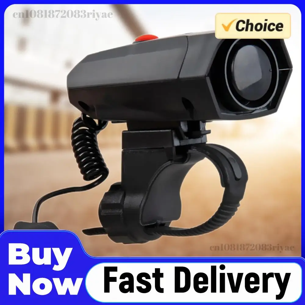 

Электронный звонок для велосипеда с 5 режимами звука, громкий, для горных, шоссейных велосипедов и скутеров, устанавливается на руль