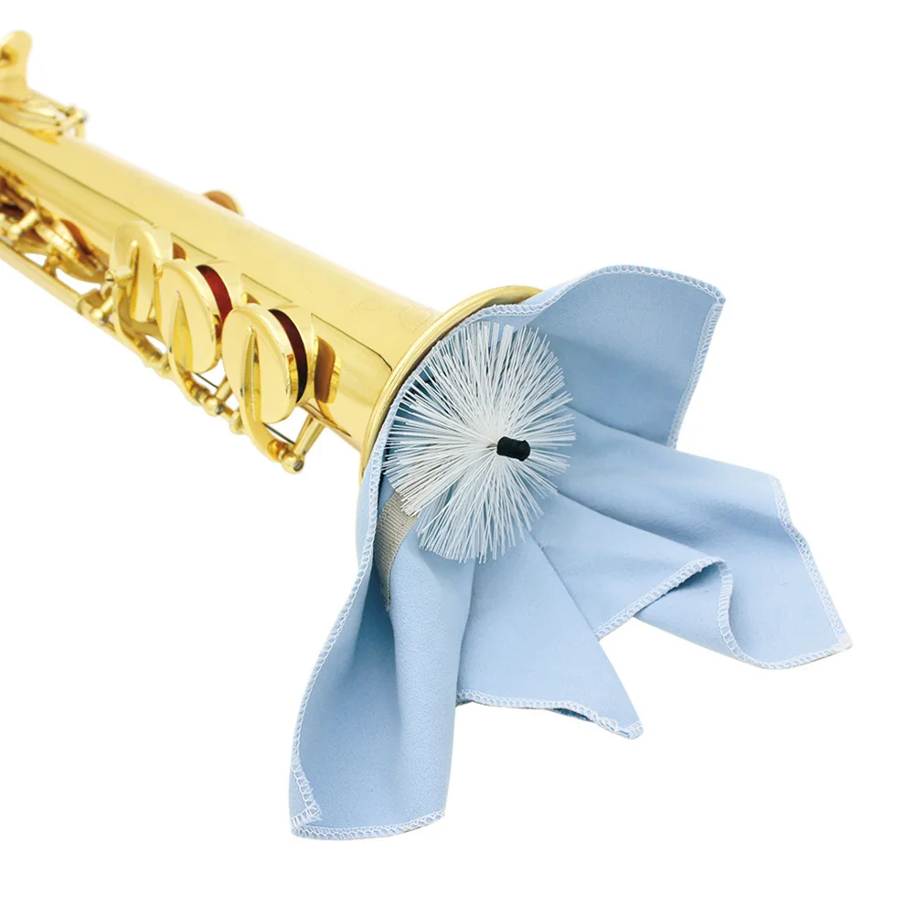 

Saxophone Cleaning Cloth Swab Maintenance Tool Brush for with Head Tube Inside Cleaner