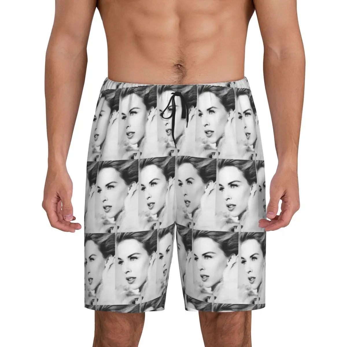 

Custom Kylie Minogue - Collage Short Pajama Pants Men Sleepwear Sleep Lounge Bottom Shorts Sleeping Pants