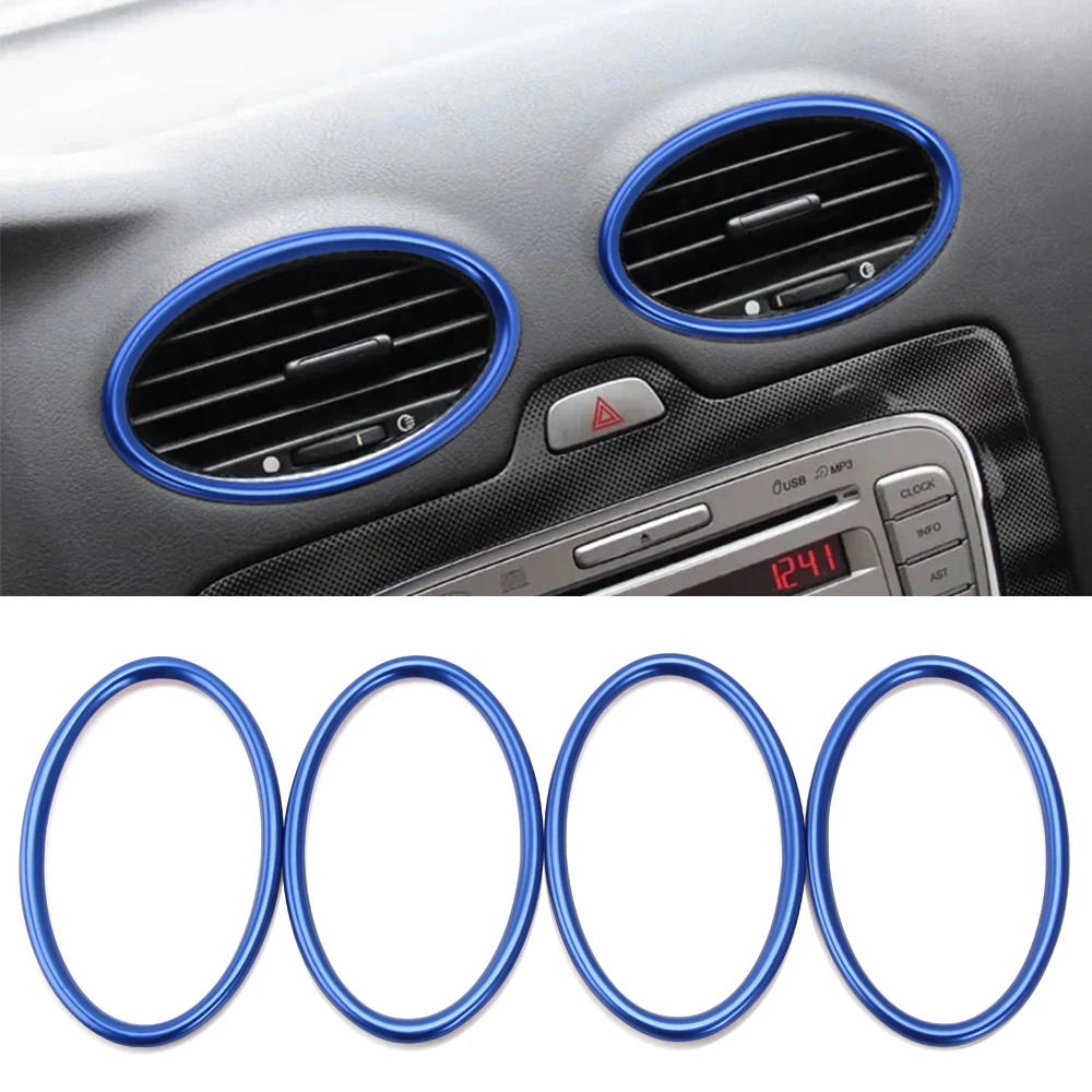 Car Air Center Console Outlet Trim Inner Ring Cover For Ford Focus 2 MK2 2005-2013