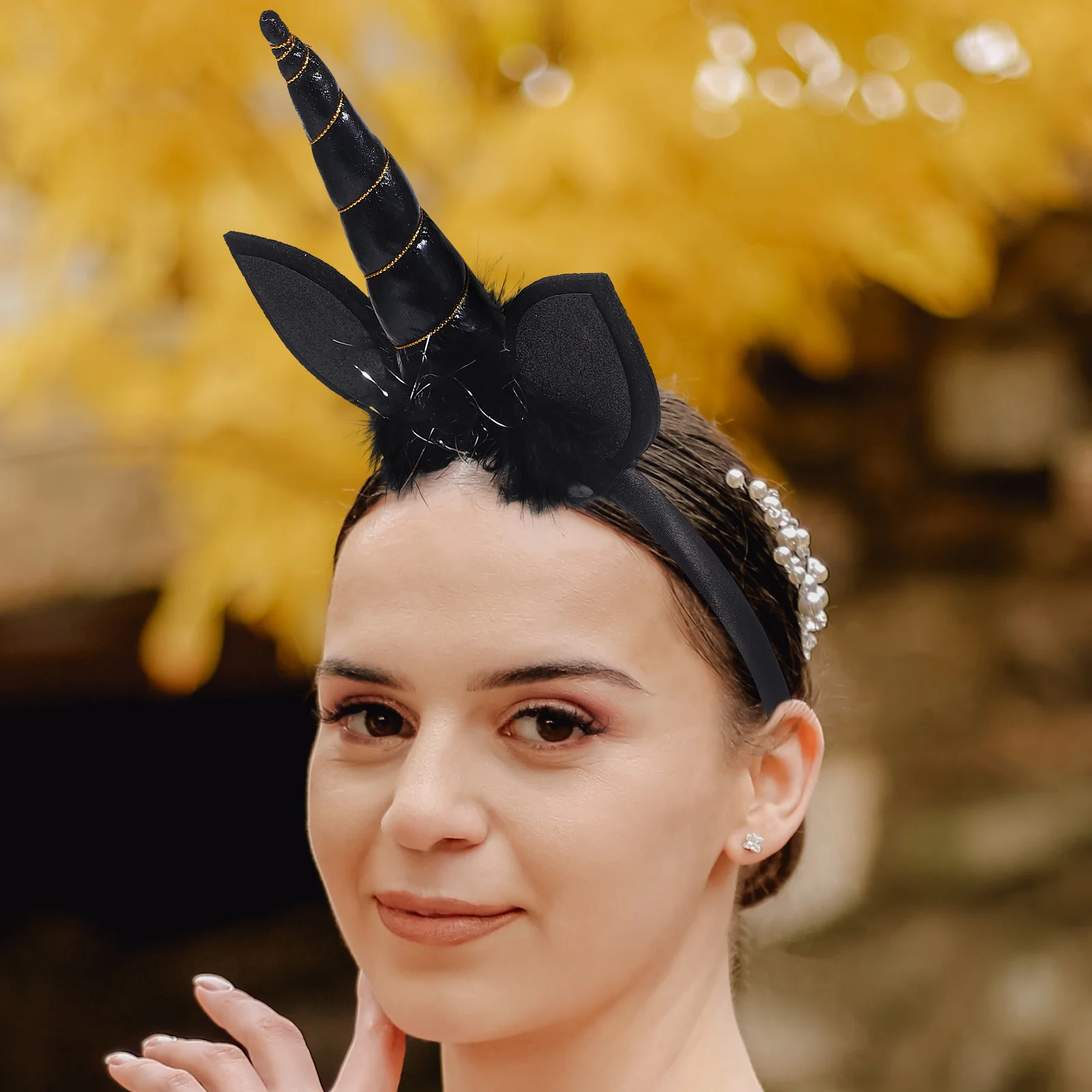 

Unicorn Headbands Girls Cute Gothic Glitter Party Hair Hoop Favor Lightweight Comfortable Design Cosplay Performance Photo