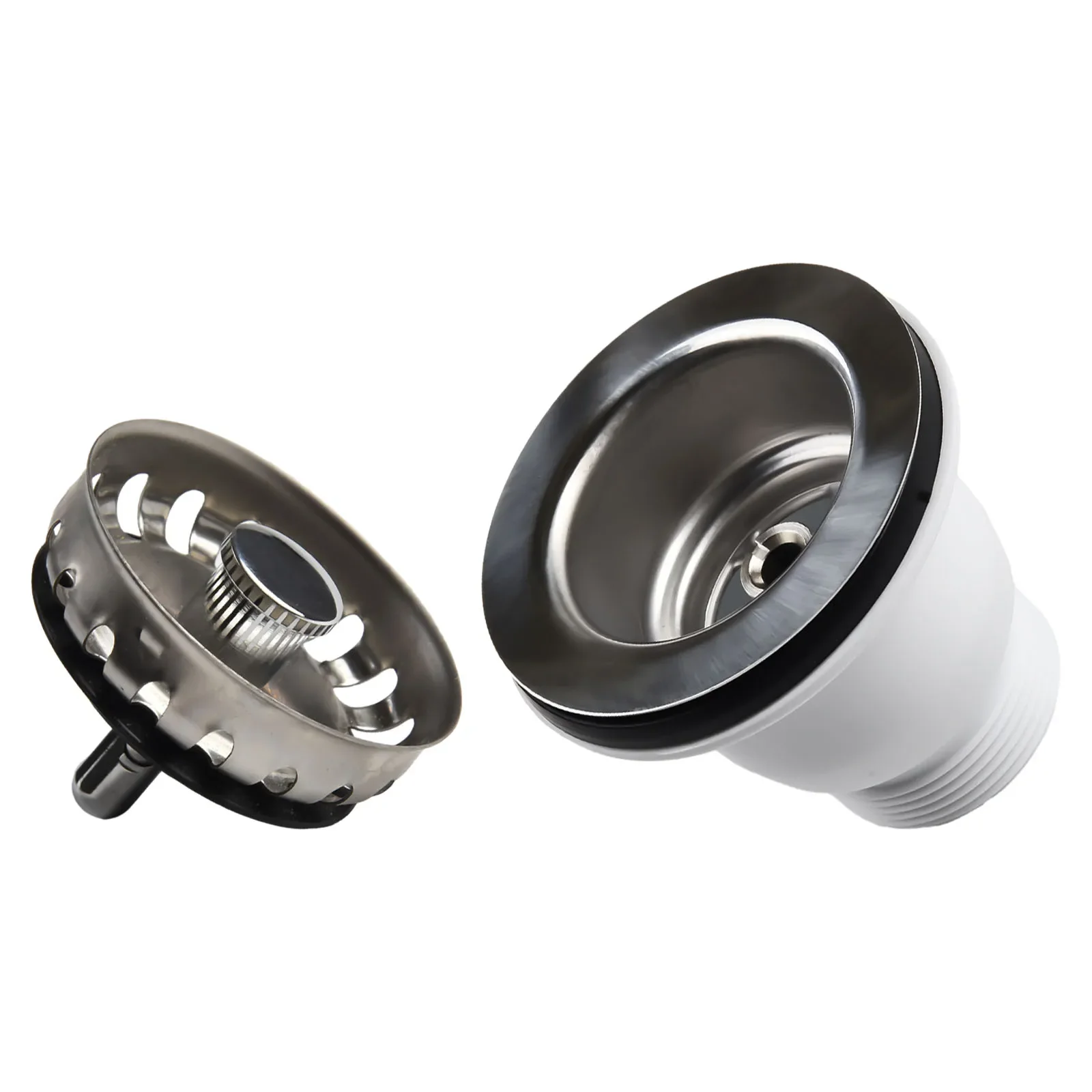 Stainless Steel Sink Strainer Basket with 85mm Flange for Mini Basket Strainer Waste Kit and Broad Sink Compatibility