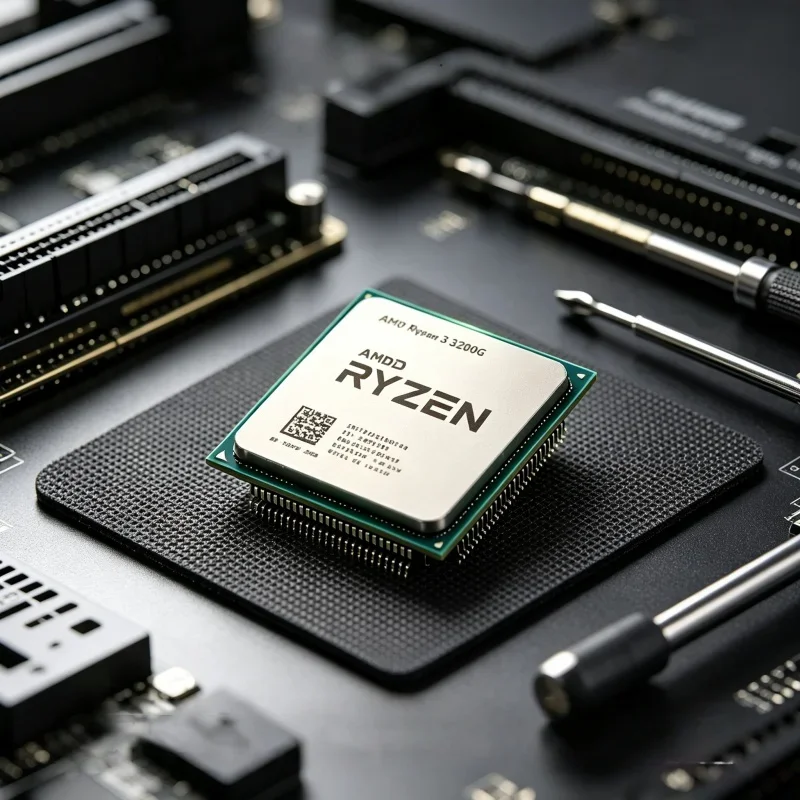 processeur-amd-r3-3200g-economique-serie-am4-65w-faible-consommation-thermique-36-ghz-quatre-cœurs-graphismes-integres-pour-ordinateur-de-bureau-d'apprentissage