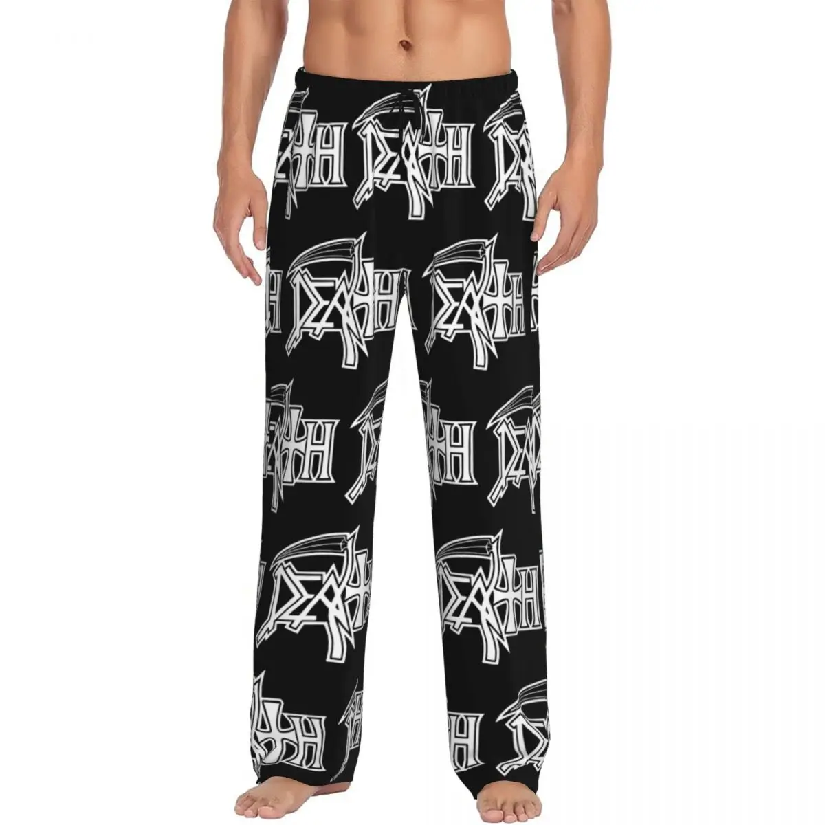 Custom Men's D-Deathes Brand Classic Pajama Pants Printed Sleep Sleepwear Bottoms with Pockets